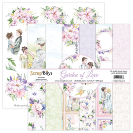 Garden Of Love Collection 12 x 12in Double Sided Paper - Scrap Boys GALO-08