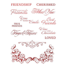 Cherished Friends Stamp Set - Blooming Friendships Collection CO728130