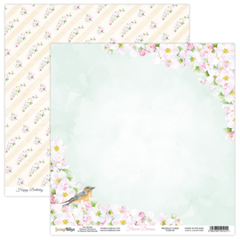 Flower Dreams Sheet 2 12 x 12in Double Sided Paper - Scrap Boys FLDR-02