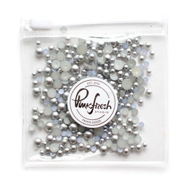 Matte Silver Metallic Pearls (PF085ES)