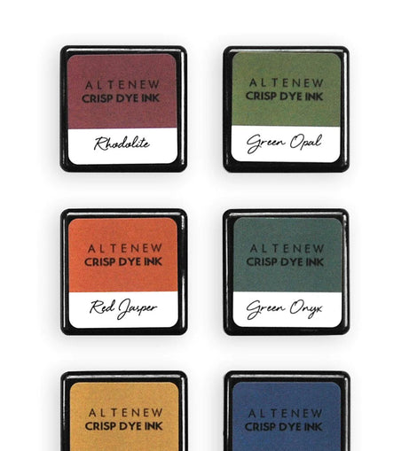 Jewel Tones 6 Crisp Dye Ink Mini Cube Set