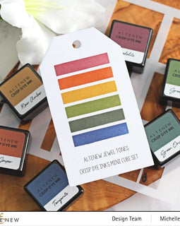 Jewel Tones 6 Crisp Dye Ink Mini Cube Set