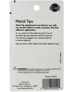 iCraft Metal Tips 2/Pkg (SKU 5552)