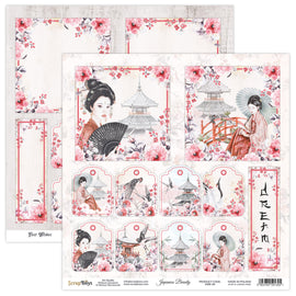 Japanese Beauty Sheet 6 12 x 12in Double Sided Paper - Scrap Boys JABE-06