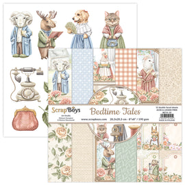 Bedtime Tales Collection 8 x 8in Double Sided Paper - Scrap Boys BETA-10