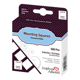 3L Scrapbook Adhesive Mounting Squares White Permanent (500pc) 3L01604