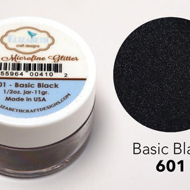 Basic Black - Silk Microfine Glitter (601)