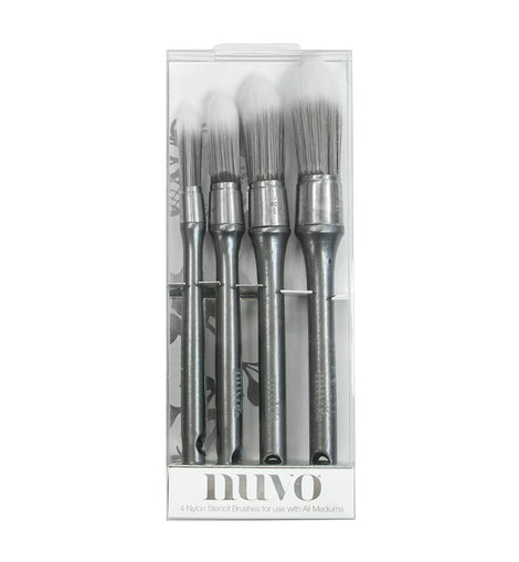 Nuvo Stencil Brushes (4pk) 968n