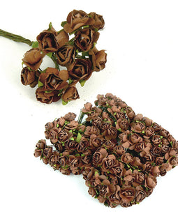 Artdeco Creations x Paper Roses - Chocolate Brown - approx. 1cm heads