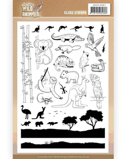 Wild Animals Outback Clear Stamps ADCS10067