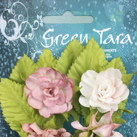 Antique Pink Tea Roses with Leaves (TRAP)