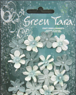 20 Blue Mini Flowers (MFB)