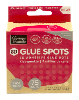 Adhesive Glue Spots 3D (1.27cm x 3 mm x 75pc) (CO723817)