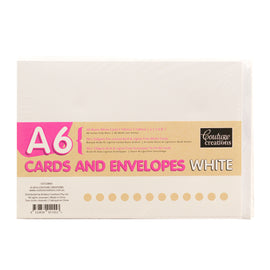 A6 Card And Envelope Set White (50 Sets) CO723893