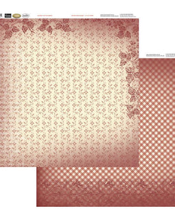 Couture Creations Patterned Paper - Vintage Roses - Petite Flowers (12x12)
