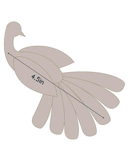 Couture Creations Die - QU - Quilting Applique - Peacock