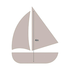 Couture Creations Die - QU - Quilting Applique - Sail Boat