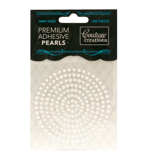 Snow White Adhesive Pearls - CO724633