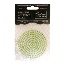 Emerald Green Adhesive Pearls - CO724642