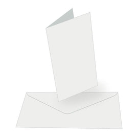 Couture Creations Card And Envelope Set White Tall 8.2in x 4.1in (210mm x 105mm) 50 Sets CO724847