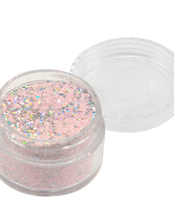 Pastel Pink With Holographic Silver Glitters Super Fine Embossing Powder CO725002