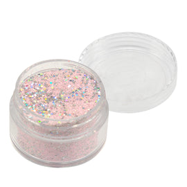 Pastel Pink With Holographic Silver Glitters Super Fine Embossing Powder CO725002