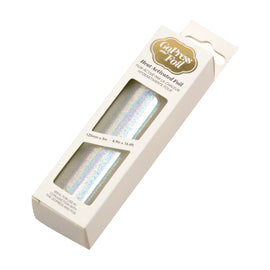 Silver (Iridescent Digital Pattern) Heat Activated Foil CO725353