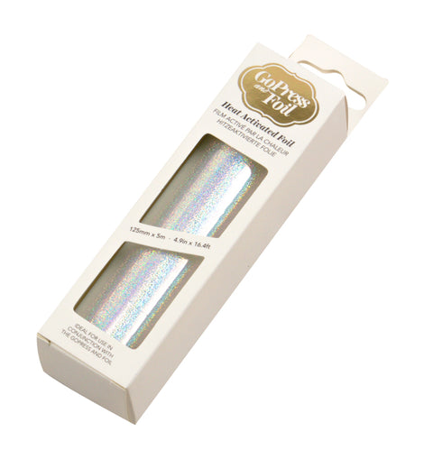 Silver (Iridescent Digital Pattern) Heat Activated Foil CO725353