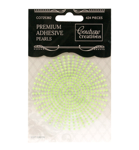 Soft Green Adhesive Pearls - CO725382