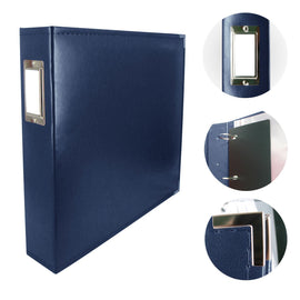 Couture Creations Classic Superior Leather  Dark Blue Album 12in x 12in CO725397