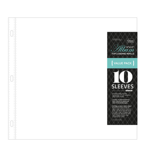 Couture Creations Album Refills Standard 12 x 12 (10pc - No Paper Insert) CO725399