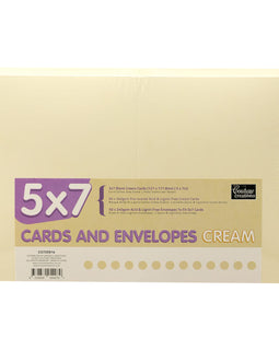 Card + Envelope Pack - Cream 5x7 (50 Sets) CO725816