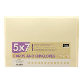 Card + Envelope Pack - Cream 5x7 (50 Sets) CO725816