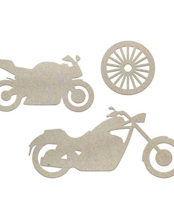 Couture Creations Motorcycles Chipboard (3pc) CO726013 