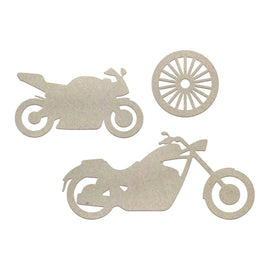 Couture Creations Motorcycles Chipboard (3pc) CO726013 