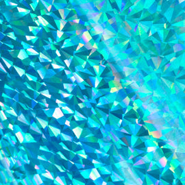 Couture Creations Cyan (Iridescent Triangular Pattern) Heat Activated Foil CO726050