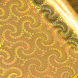 Gold (Iridescent Spiral Pattern) Heat Activated Foil CO726071