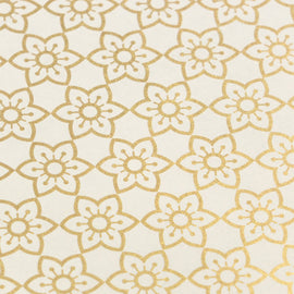 Gold Daisies Foiled on A4 White Paper (1 Sheet) CO726391