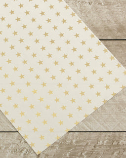 Couture Creations Special Occasions - Gold Stars Foiled on A4 White Paper (10 Sheets)