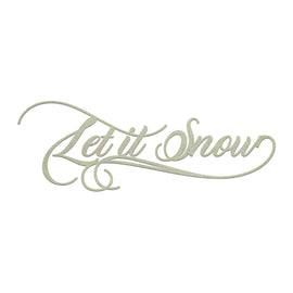 Couture Creations Let It Snow Sentiment Chipboard (1pc) CO726497