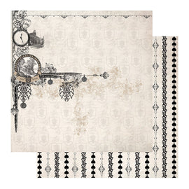 Couture Creations Paper - 12 x 12in - Gentlemans Emporium Sheet 2 - 304.8 x 304.8mm | 12 x 12in