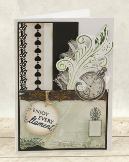 Art Deco Flourish (1pc) Cut, Foil & Embossing Die 67mm x 103mm CO726853