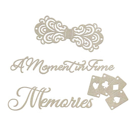 Couture Creations Gentlemans Emporium Collection Moments and Memories Chipboard (4pc) CO726869