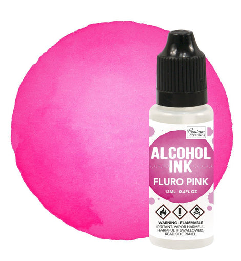 Couture Creations Alcohol Ink Fluro Pink 12ml (0.4fl oz) CO727312