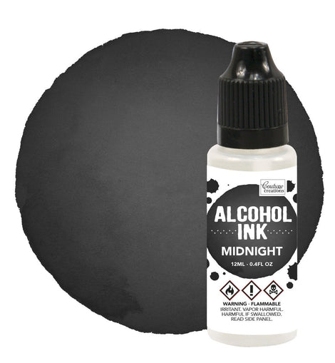 Couture Creations Alcohol Ink Pitch Black / Midnight 12ml (0.4fl oz) CO727322