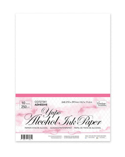 Couture Creations *Yupo Paper - White Adhesive - A4 250gsm (10 sheets per pack)
