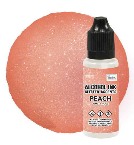 Peach Glitter Accents Alcohol Ink - 12mL CO727664