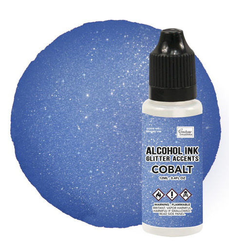 Cobalt Glitter Accents Alcohol Ink - 12mL CO727669