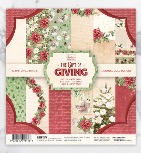 The Gift Of Giving 6.5 x 6.5 Double Sided Paper Pack CO727896