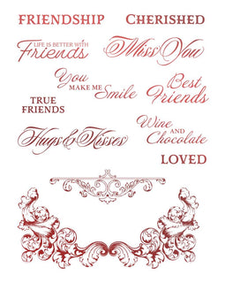 Cherished Friends Stamp Set - Blooming Friendships Collection CO728130